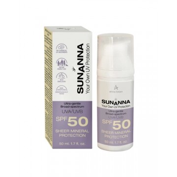 Anna Lotan SunAnna Sheer Mineral Protection UVA/AVB SPF50 (50ml)